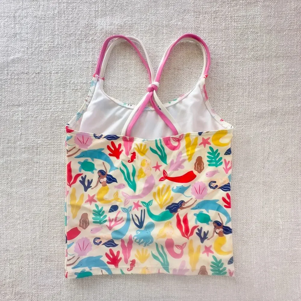 Mini Boden Mermaid Swim Tank GUC 11/12